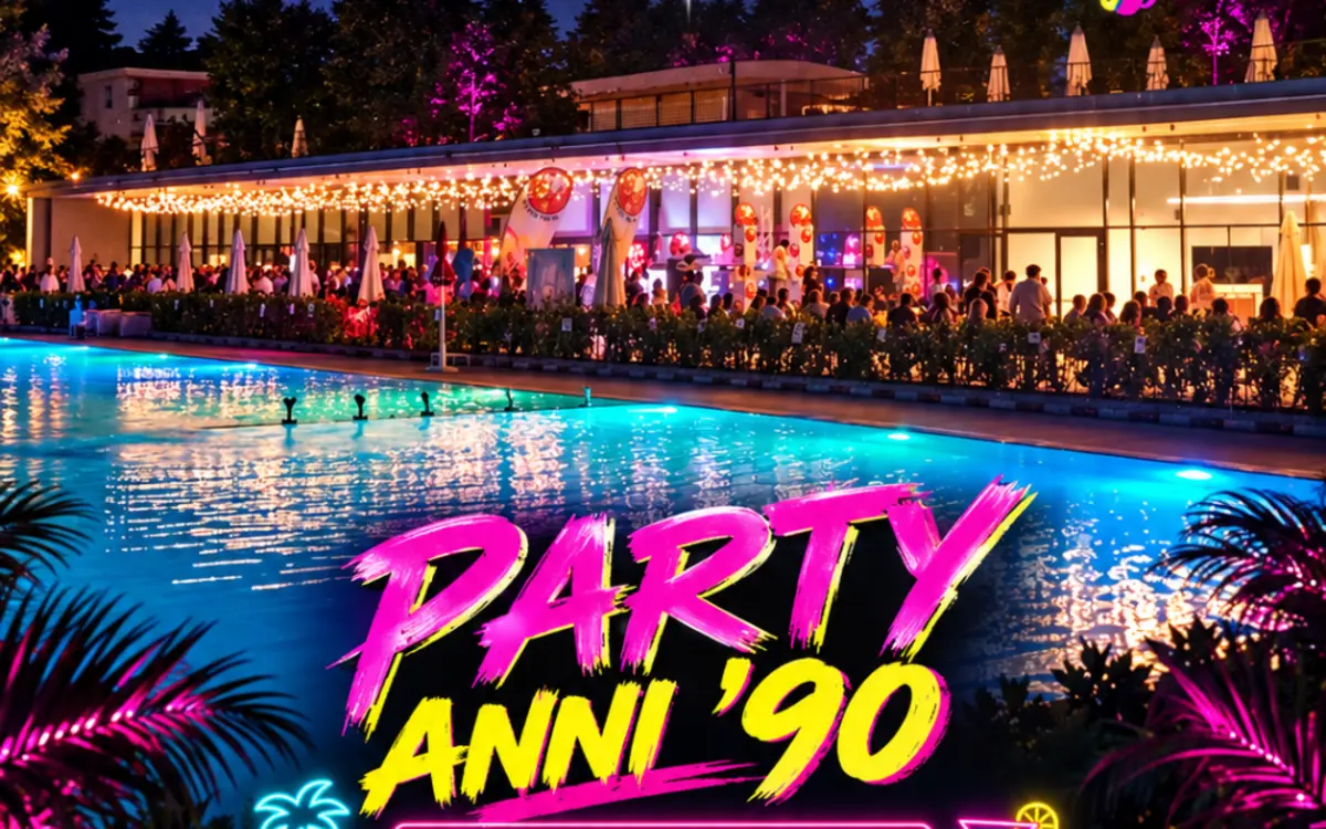 Party anni 90 + Ape a bordo piscina