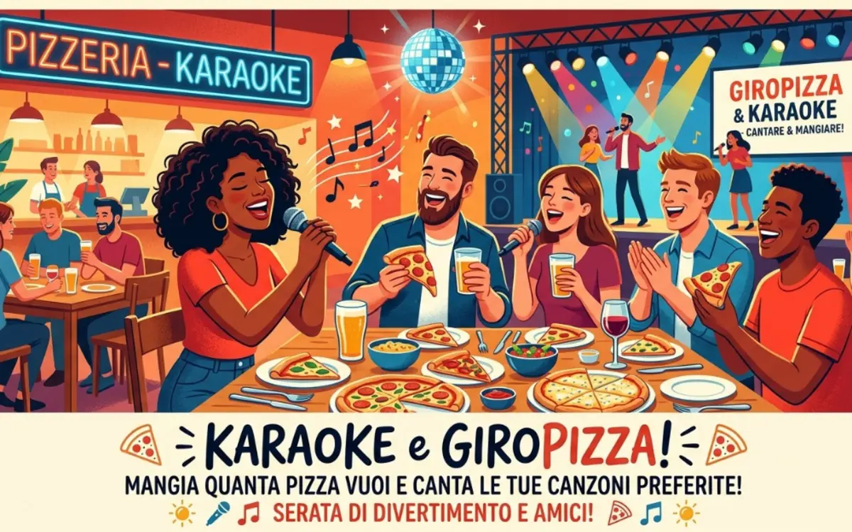 Giovedì sera? Giro pizza e K-A-R-A-O-K-E!